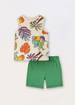Blukids Jogging set in jersey di puro cotone neonato- Completini