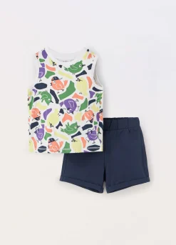 Blukids Jogging set in jersey di puro cotone neonato- Completini