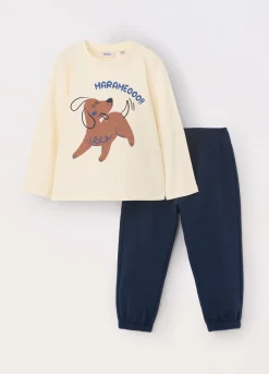 Blukids Jogging set in jersey di puro cotone neonato- Completini
