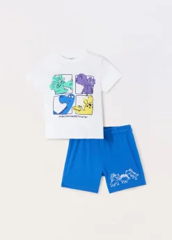 Blukids Jogging set in jersey di puro cotone neonato- Completini