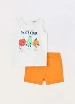Blukids Jogging set in jersey di puro cotone neonato- Completini