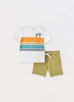 Blukids Jogging set in jersey di puro cotone neonato- Completini