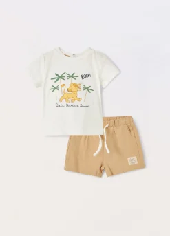 Blukids Jogging set in jersey di cotone stretch neonato- Completini