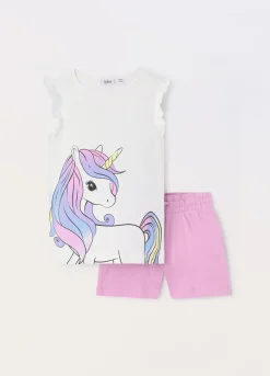 Blukids Jogging set in jersey di puro cotone bambina- Set E Coordinati