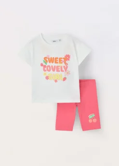 Blukids Jogging set in jersey di puro cotone bambina- Set E Coordinati