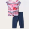 Blukids Jogging set in jersey di puro cotone bambina- Set E Coordinati