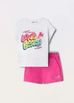 Blukids Jogging set in jersey di puro cotone ragazza- Set E Coordinati