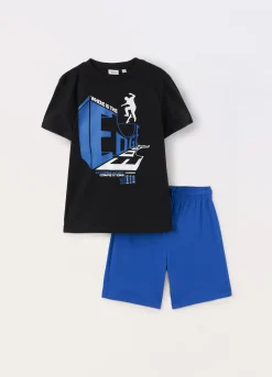 Blukids Jogging set in jersey di puro cotone ragazzo- Set E Coordinati