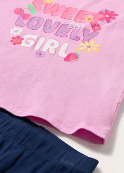 Blukids Jogging set in jersey di puro cotone bambina- Set E Coordinati