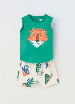 Blukids Jogging set in puro cotone neonato- Completini