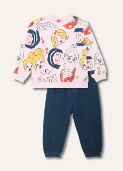 Blukids Jogging set in puro cotone neonata- Completini