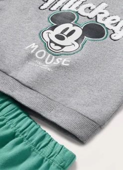 Blukids Jogging set Mickey Mouse in felpa di puro cotone neonato- Completini