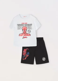Blukids Jogging set t-shirt e bermuda bambino-Bambino Set E Coordinati