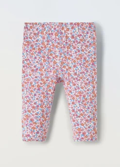 Blukids Leggings capri in cotone stretch neonata- Pantaloni