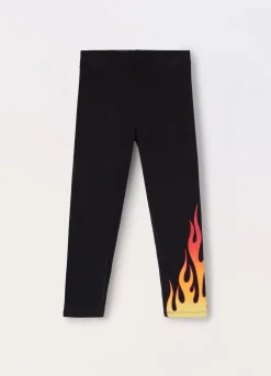 Blukids Leggings capri in cotone stretch ragazza- Pantaloni