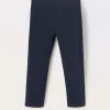 Blukids Leggings capri in jersey di cotone stretch bambina- Pantaloni