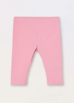 Blukids Leggings capri in jersey di cotone stretch neonata- Pantaloni
