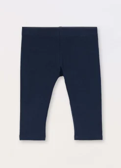 Blukids Leggings capri in jersey di cotone stretch neonata- Pantaloni