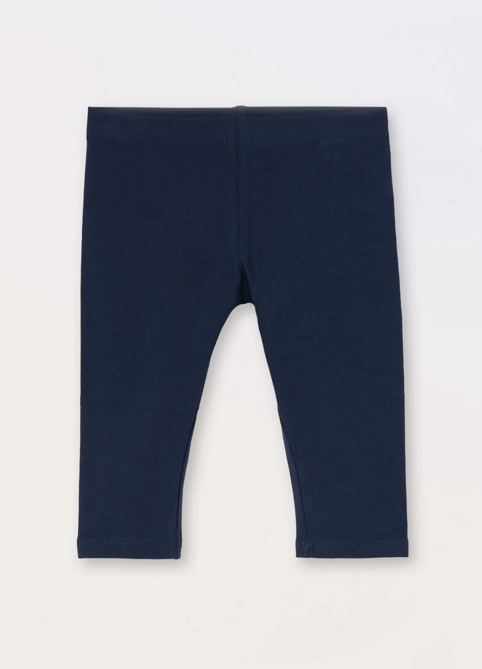 Blukids Leggings capri in jersey di cotone stretch neonata- Pantaloni