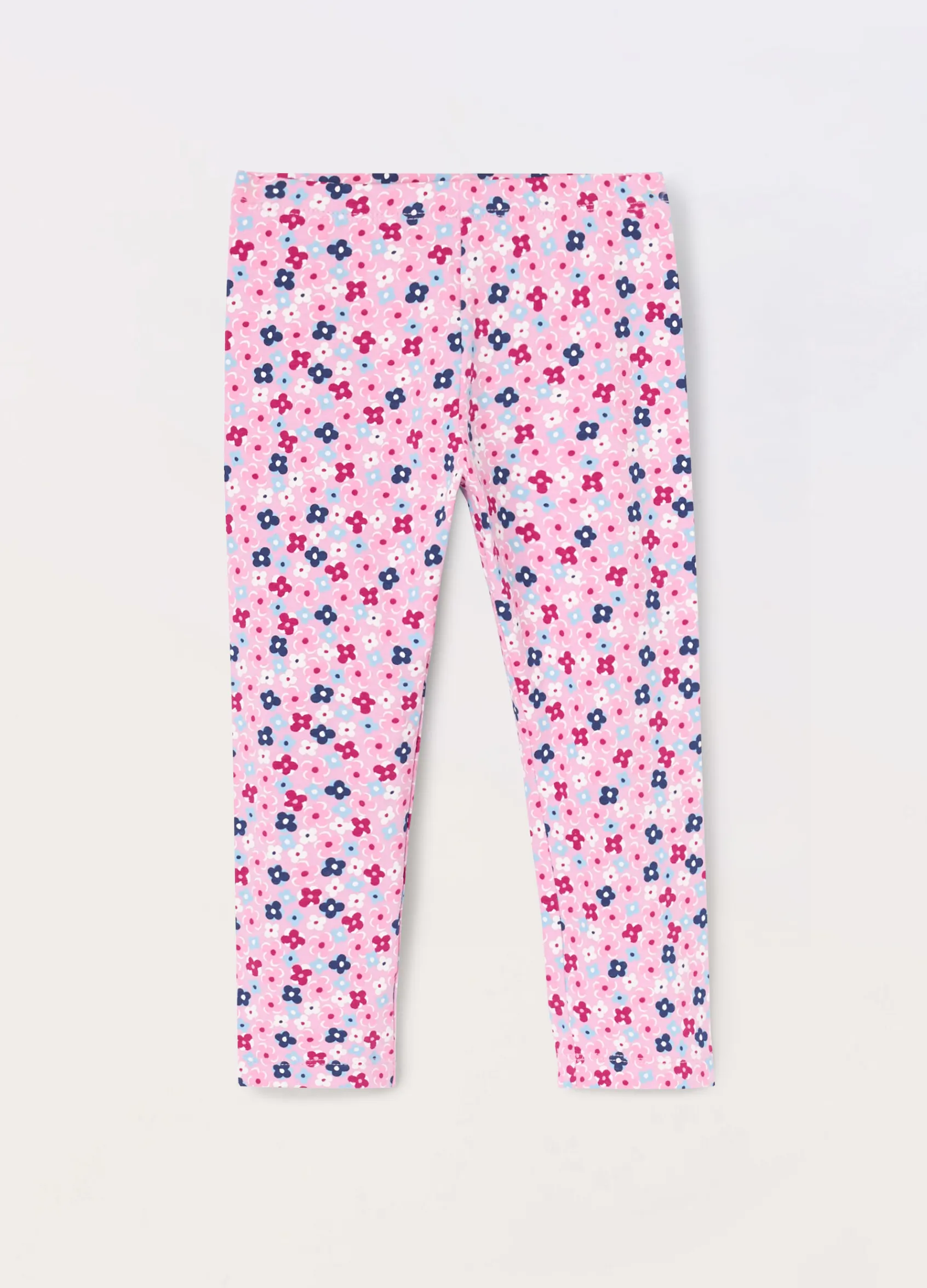 Blukids Leggings capri in jersey di cotone stretch bambina- Leggings