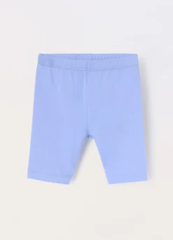 Blukids Leggings ciclista in cotone stretch neonata- Pantaloni