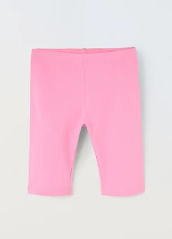 Blukids Leggings ciclista in jersey di cotone stretch bambina- Leggings