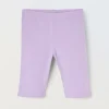 Blukids Leggings ciclista in jersey di cotone stretch bambina- Leggings