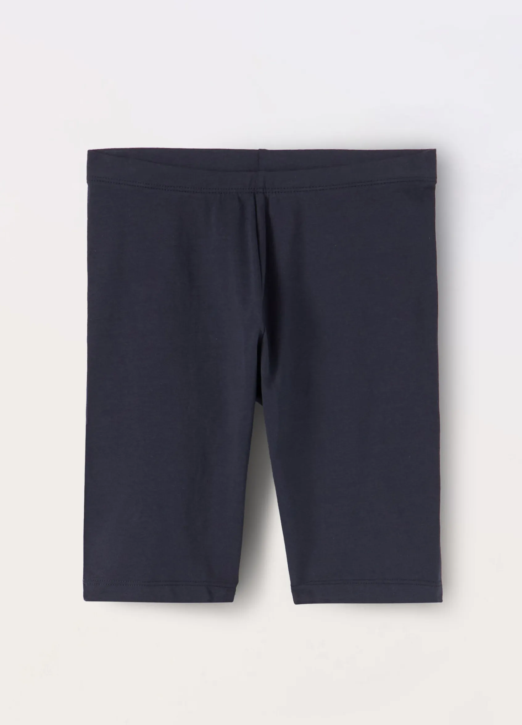 Blukids Leggings ciclista in jersey di cotone stretch ragazza- Pantaloni