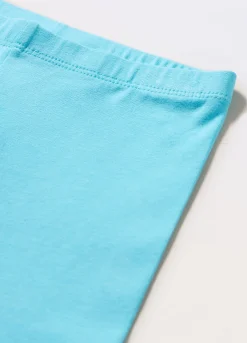 Blukids Leggings ciclista in jersey di cotone stretch bambina- Leggings