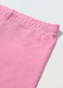 Blukids Leggings ciclista in jersey di cotone stretch bambina- Leggings