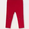 Blukids Leggings con glitter in cotone stretch neonata- Pantaloni