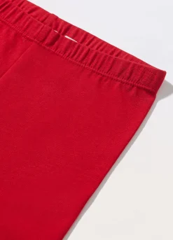 Blukids Leggings con glitter in cotone stretch neonata- Pantaloni