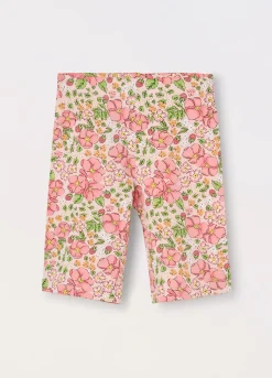 Blukids Leggings corti in jersey di cotone stretch bambina- Leggings