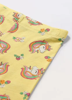 Blukids Leggings corti in jersey di cotone stretch bambina- Leggings