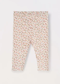 Blukids Leggings in costina di cotone stretch neonata- Pantaloni