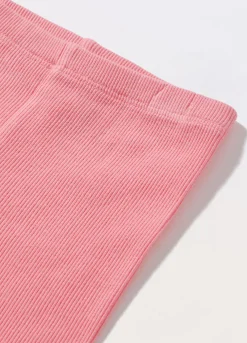 Blukids Leggings in costina di cotone stretch neonata- Pantaloni