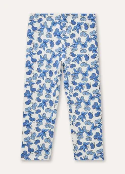 Blukids Leggings in cotone stretch con stampa bambina- Leggings