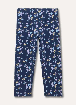 Blukids Leggings in cotone stretch con stampa bambina- Leggings