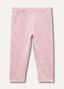 Blukids Leggings in cotone stretch stampati neonata- Pantaloni