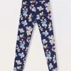 Blukids Leggings in cotone stretch bambina- Pantaloni