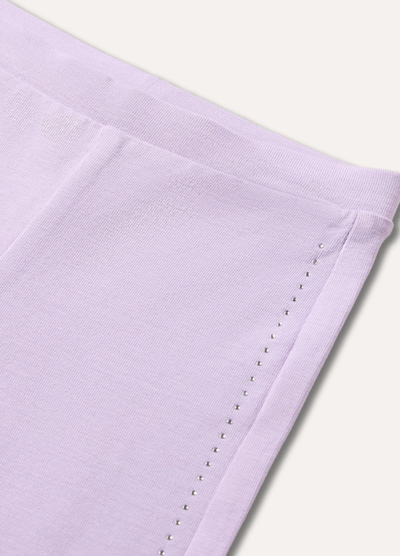 Blukids Leggings in cotone stretch con strass neonata- Pantaloni