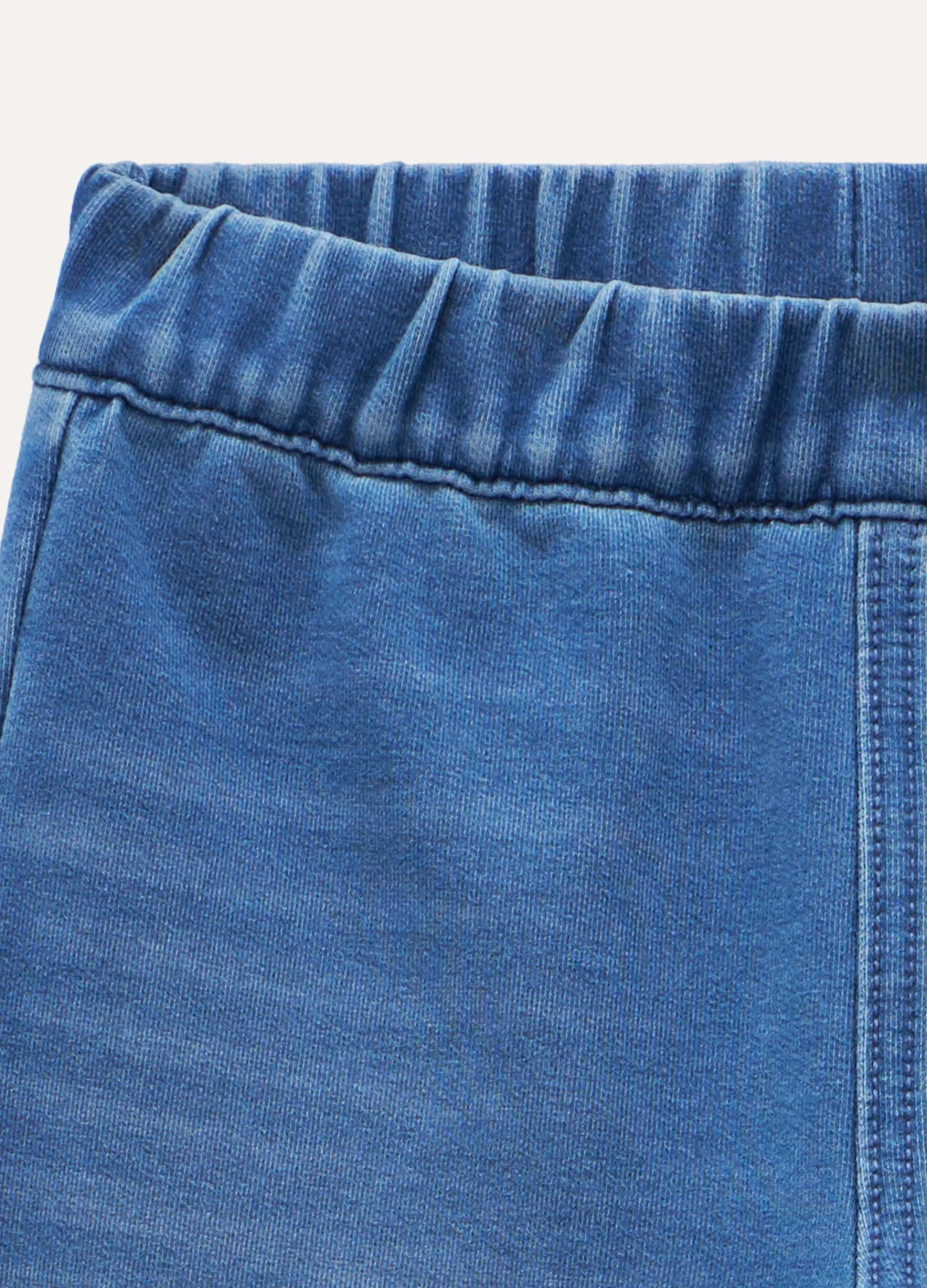 Blukids Leggings in denim di misto cotone bambina- Leggings
