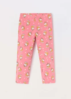 Blukids Leggings in jersey di cotone stretch bambina- Leggings