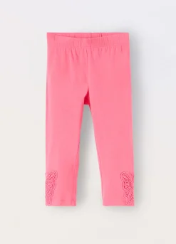 Blukids Leggings in jersey di cotone stretch bambina- Pantaloni