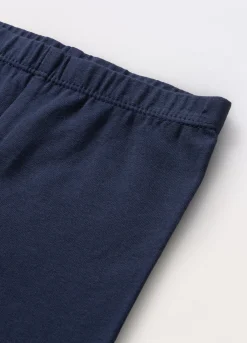 Blukids Leggings in jersey di cotone stretch neonata- Pantaloni