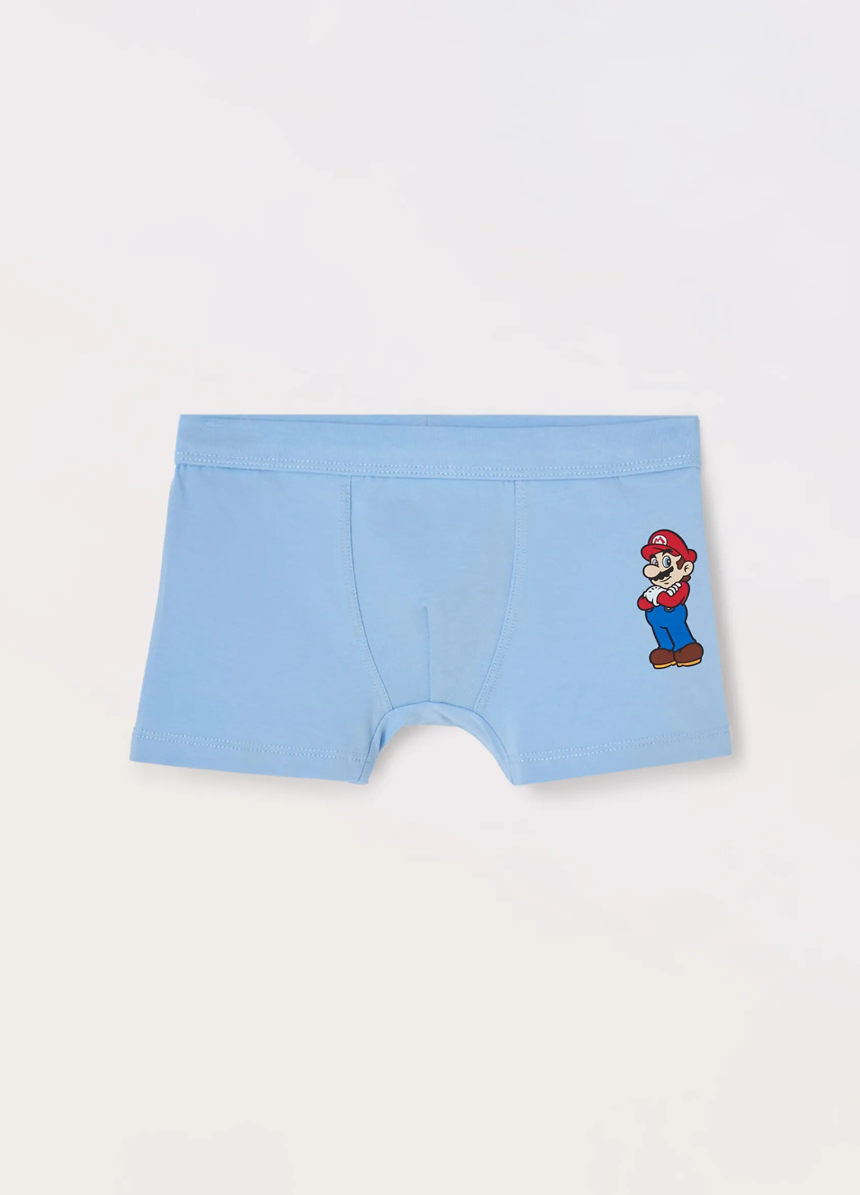 Blukids Pack 3 boxer in cotone stretch bambino Super Mario-Bambino Multipack | Intimo