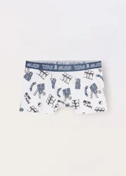 Blukids Pack 3 boxer in jersey di cotone stretch ragazzo- Multipack | Intimo