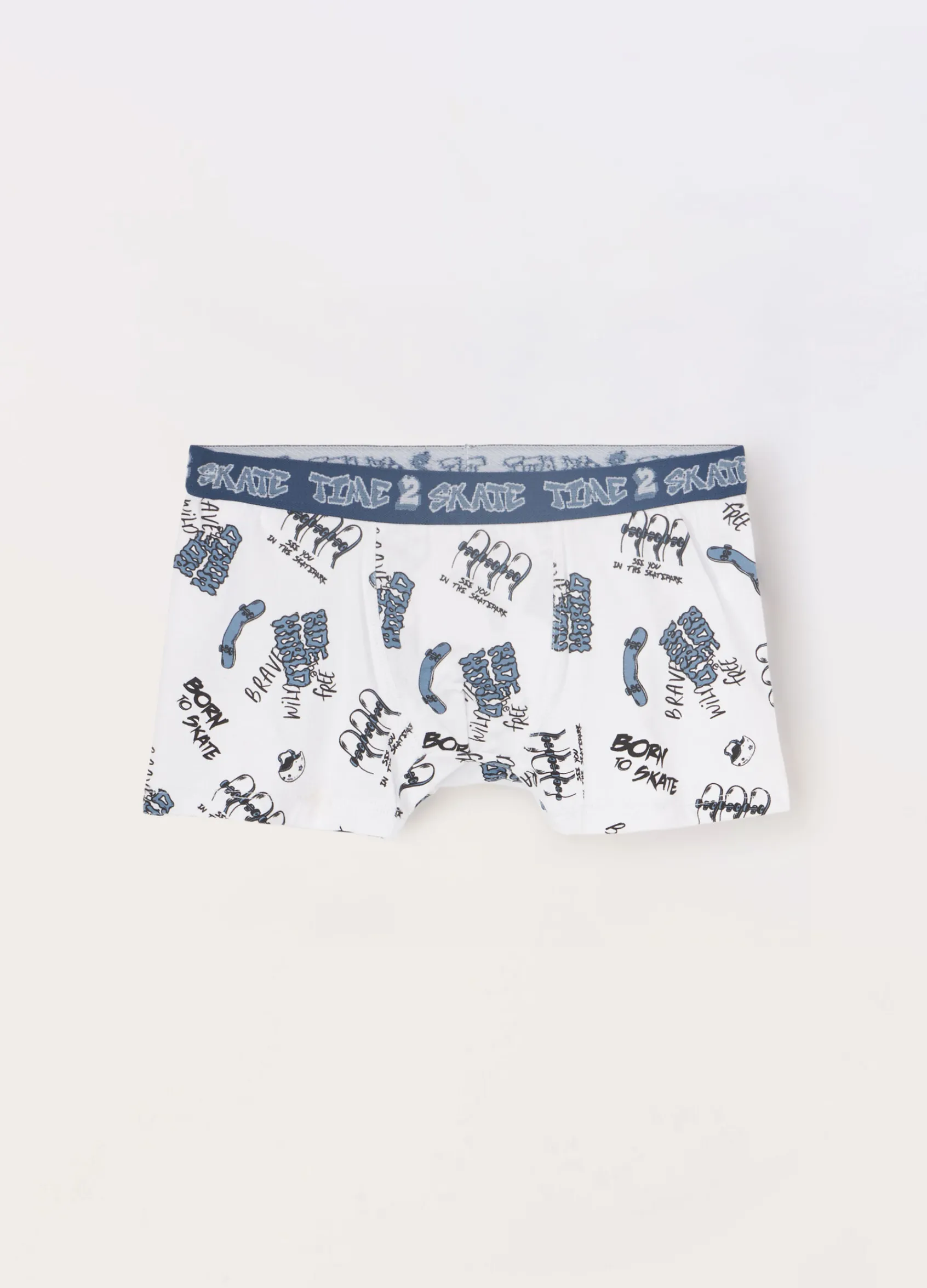 Blukids Pack 3 boxer in jersey di cotone stretch ragazzo- Multipack | Intimo