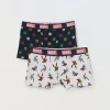 Blukids Pack 2 boxer Marvel in jersey di cotone stretch ragazzo- Intimo