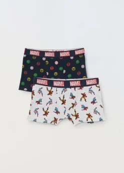 Blukids Pack 2 boxer Marvel in jersey di cotone stretch ragazzo- Intimo
